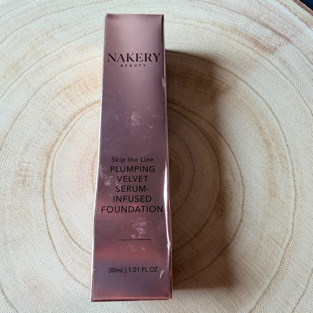 NAKERY Beauty Skip The Line Plump + Velvet Serum Foundation Deep 1.01 fl oz